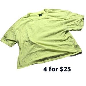 4 for 25 wild fable cropped green tshirt
